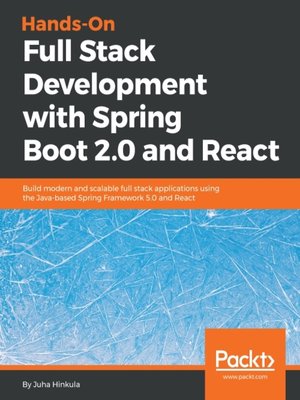 cover image of Hands-On Full Stack Development with Spring Boot 2.0  and React